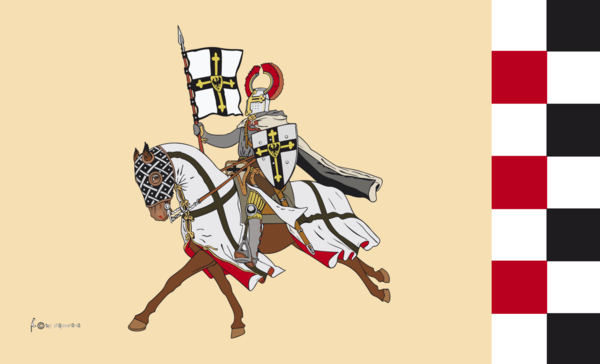 Ritter-Flagge mit Pferd,Ritterfahne
