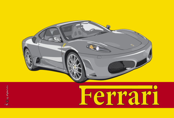 Ferari F340-Flagge,Autofahne, Ferrariflaggen,Motorsportflaggen,Formel1-Flaggen