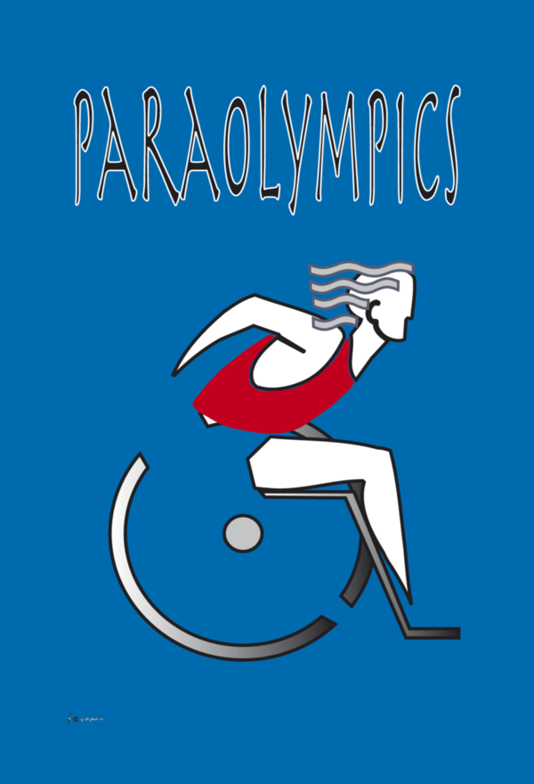 Paraolympics-Flagge,Sportflaggen,Vereinsfahnen, Vereinsflaggen