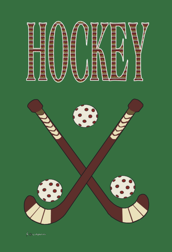 Rasen-Hockey-Flagge,Sportflaggen,Vereinsfahnen,Vereinsflaggen
