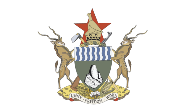 Zimbabweflagge Wappen