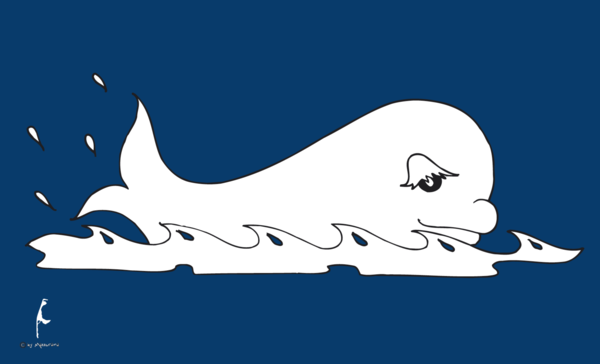 Walfisch-Flagge,Silouette,Tierflaggen,Tierzüchter-Flaggen