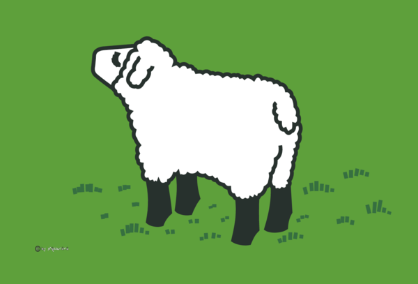 Schaf-Flagge,3,Schaf, Tierflaggen,Tierzüchter-Flaggen