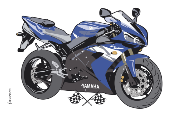Yamahaflagge, Motorradflagge, Motorrad, Bikerflagge