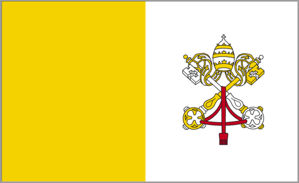 Vatican-Flagge,Christenflaggen, Kirchenflaggen