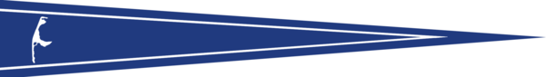 Insel-Sylt-Wimpel,blau mit Streifen,Bootswimpel, Sturmwimpel, Langwimpel