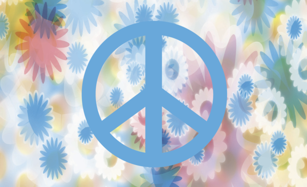 Peace Flagge - Bunt 1, Weltfrieden, Peace Fahne, Peace