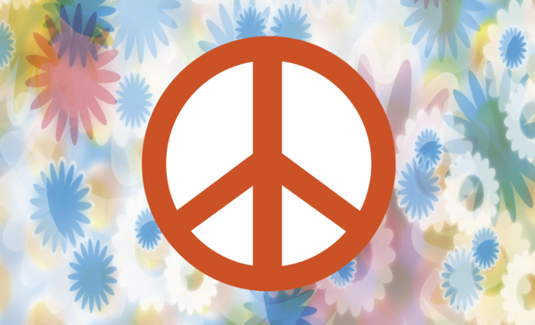 Peace Flagge - Bunt 2, Weltfrieden, Peace Fahne, Peace