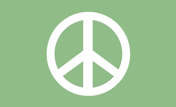 Peace Flagge - Green, Grün, Weltfrieden, Peace Fahne, Peace